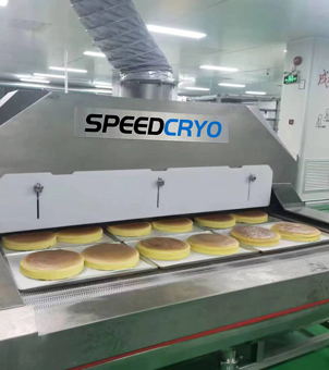 IQF液氮速冻隧道冷冻蛋糕